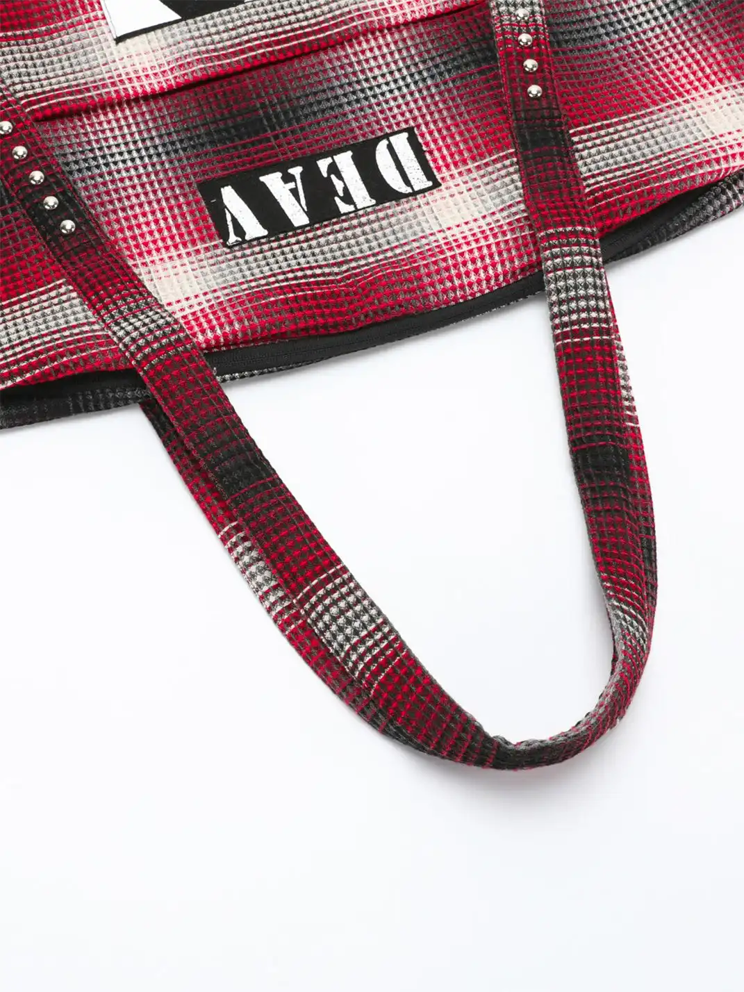 DEAV | Portrait Appliqué Studded Tote Bag