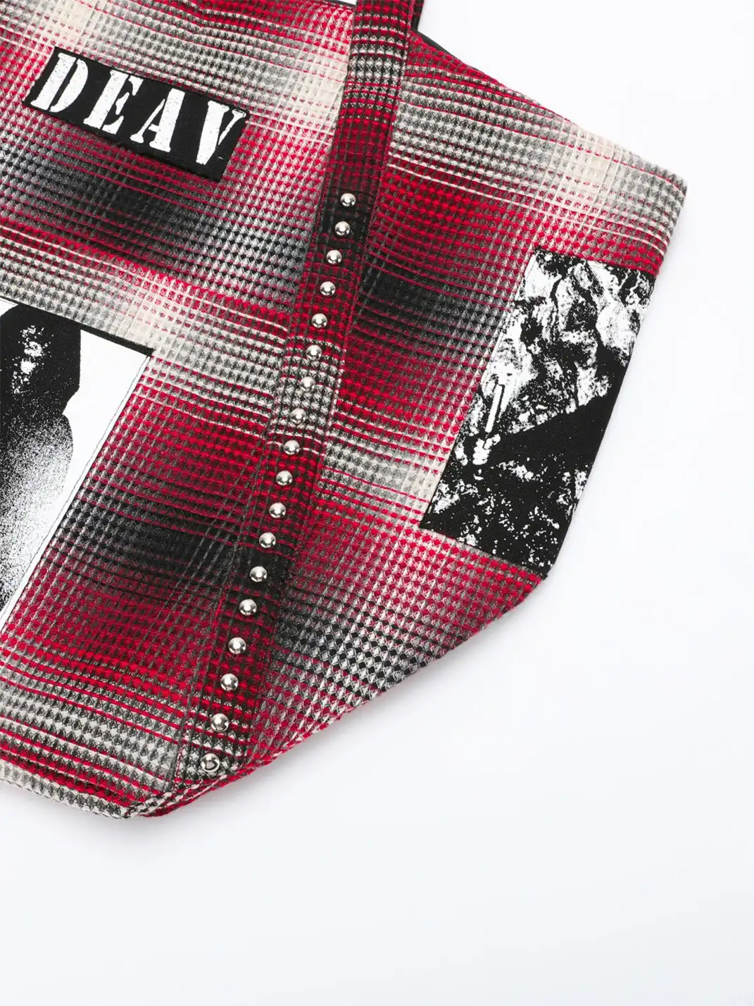 DEAV | Portrait Appliqué Studded Tote Bag