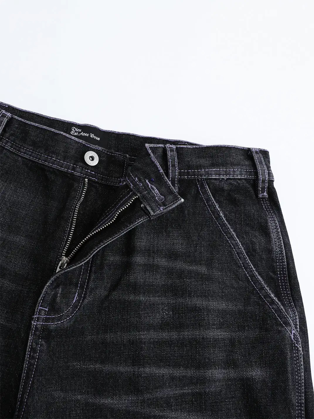DEAV | Purple Thread Appliqué Cat Whisker Jeans