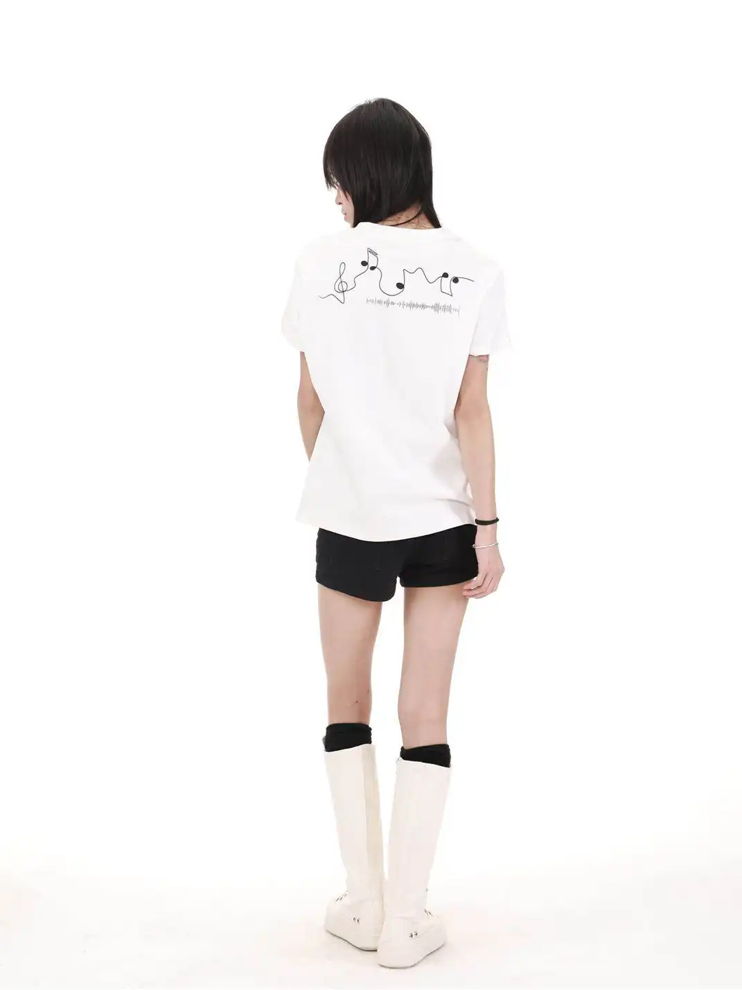 DETW | Portrait & Slogan All-Over Print Embroidered Short Sleeve