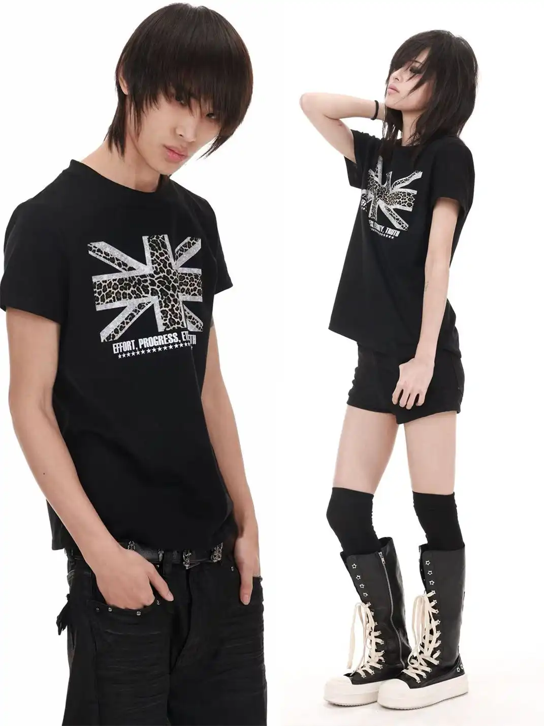 DETW | Leopard Print Union Jack Short Sleeve