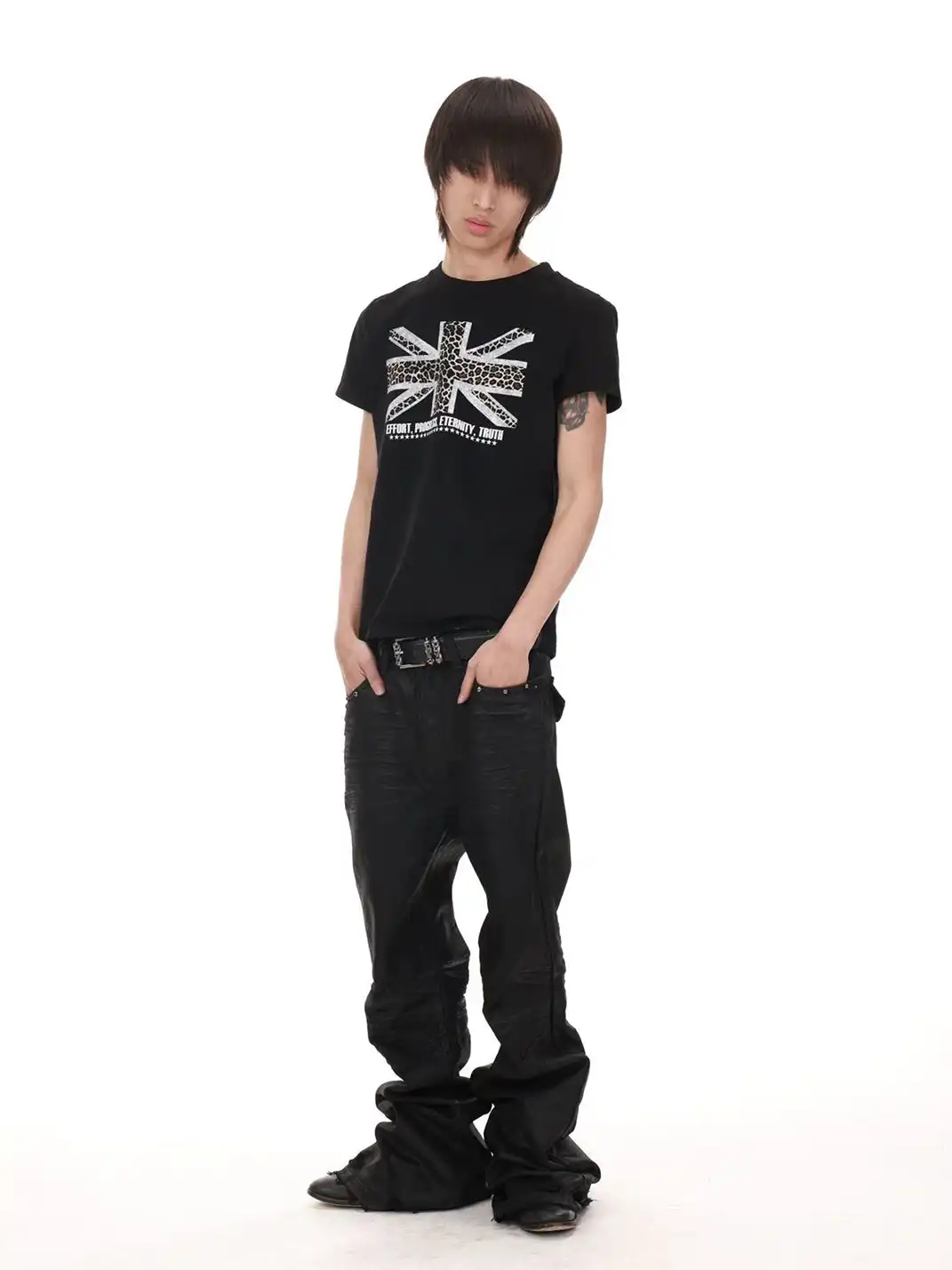 DETW | Leopard Print Union Jack Short Sleeve