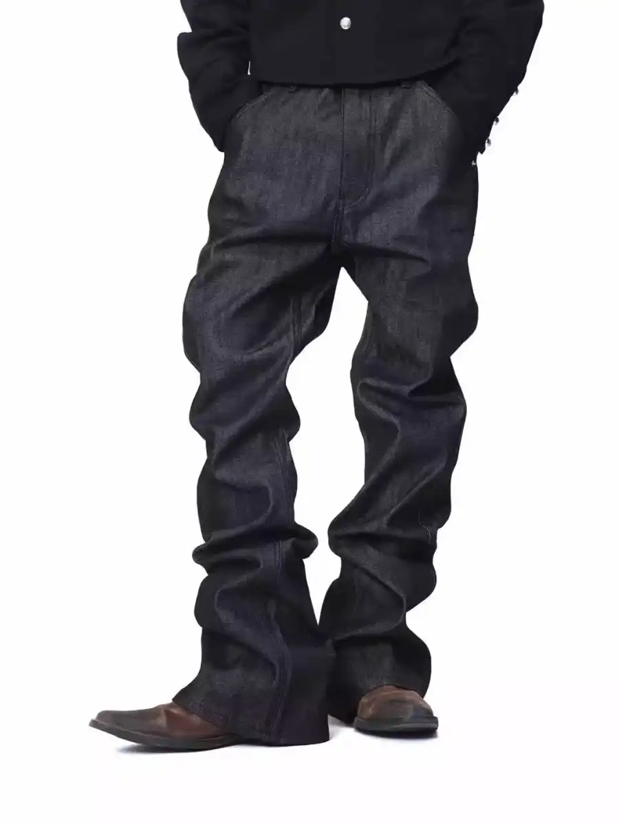 DETW | Raw Denim Stacked Jeans - 3
