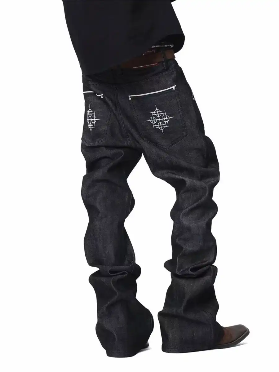 DETW | Raw Denim Stacked Jeans - 4