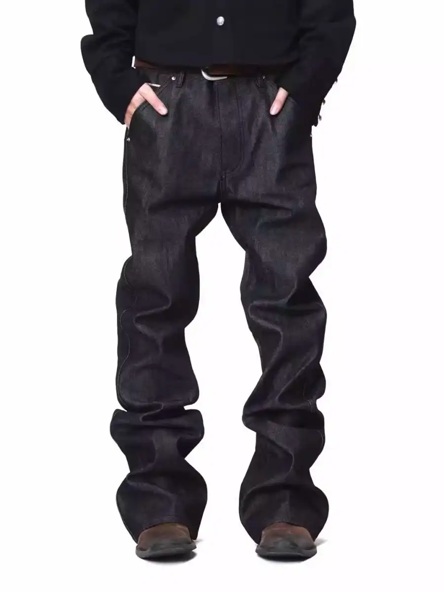 DETW | Raw Denim Stacked Jeans - 2