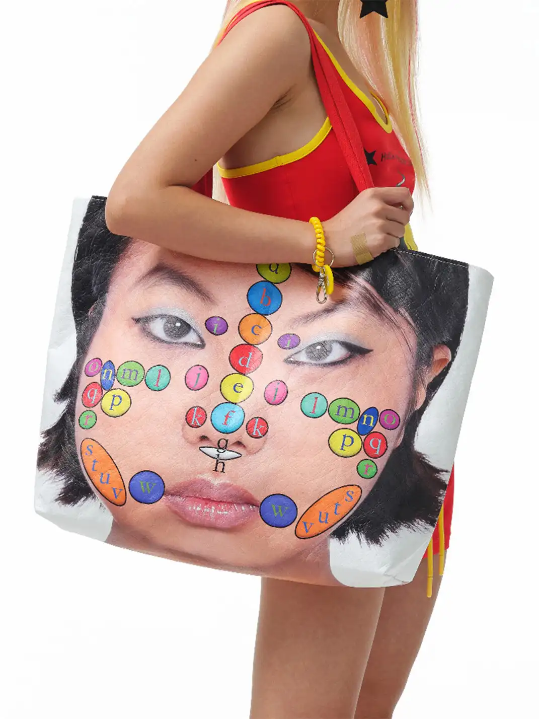 HuDieGongZhu | Face Print Shoulder Bag