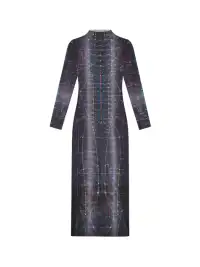 HuDieGongZhu | Acupuncture Point Print Mesh Dress