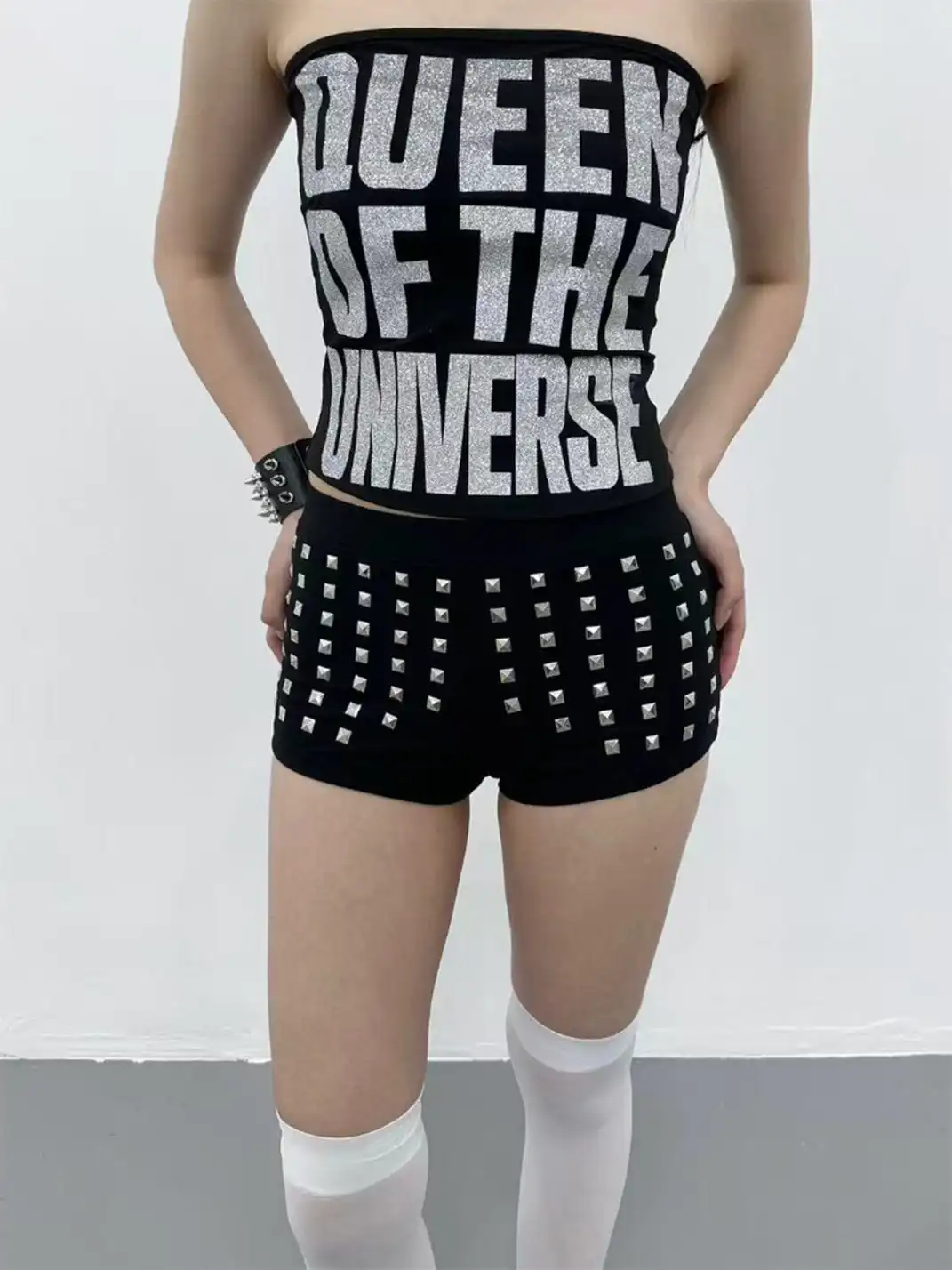 ArtByTastybabe | Cross Studded Shorts