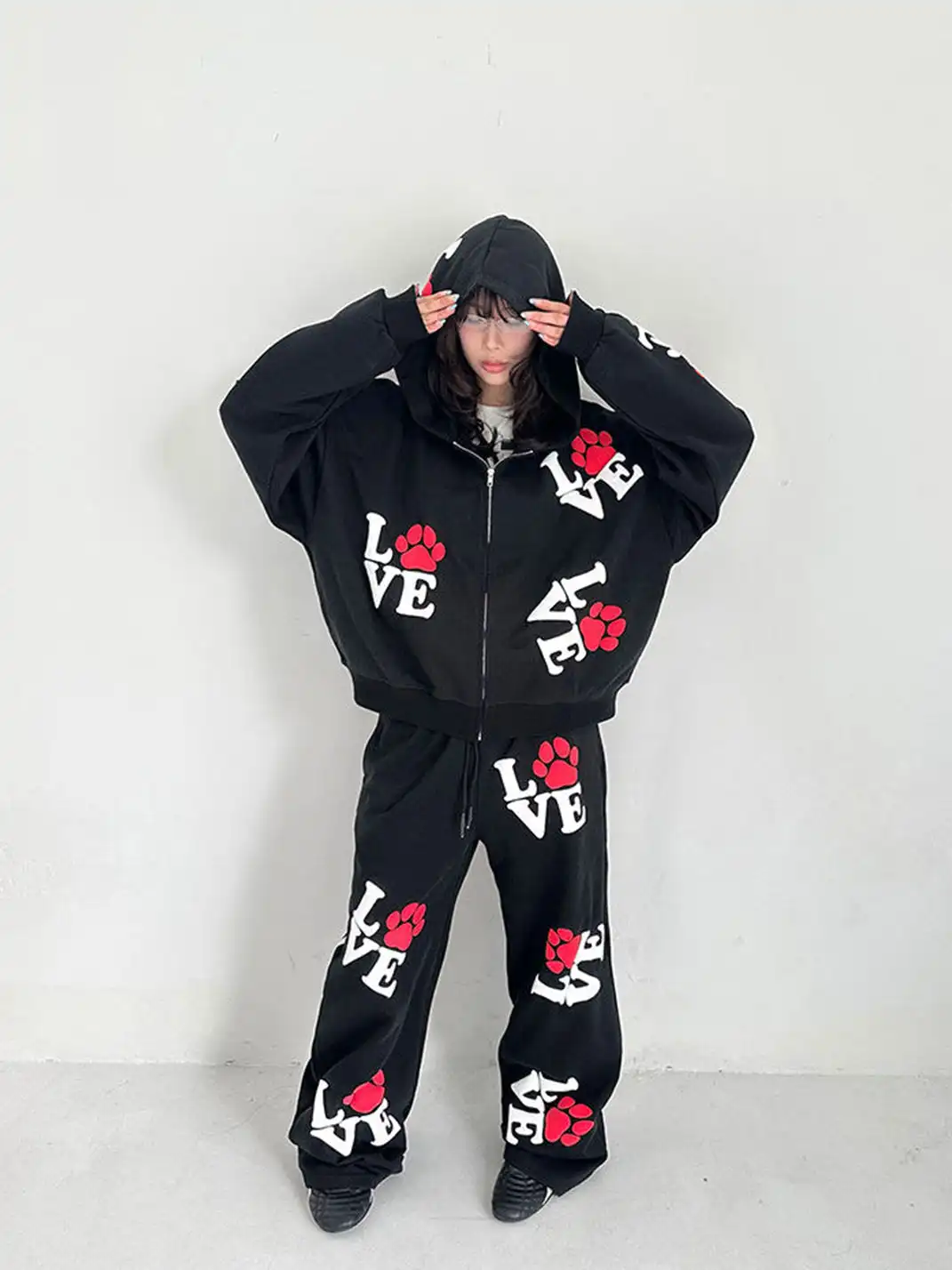 ArtByTastybabe | Love Print Sweatshirt Set