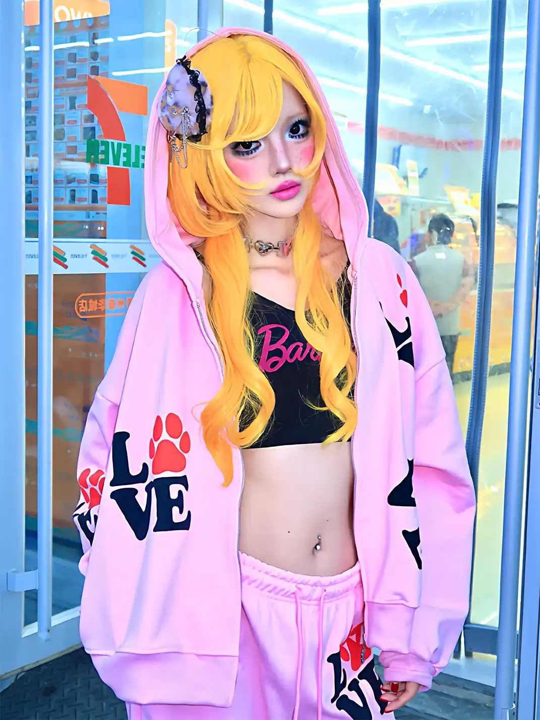ArtByTastybabe | Love Print Sweatshirt Set
