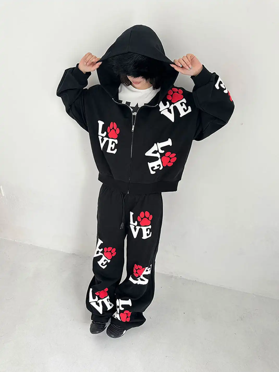 ArtByTastybabe | Love Print Sweatshirt Set