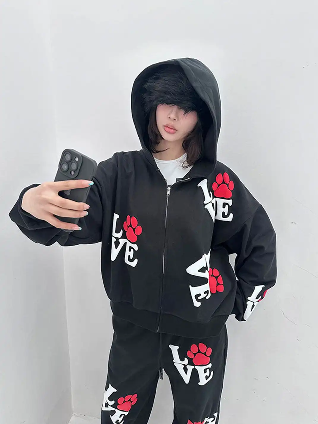 ArtByTastybabe | Love Print Sweatshirt Set