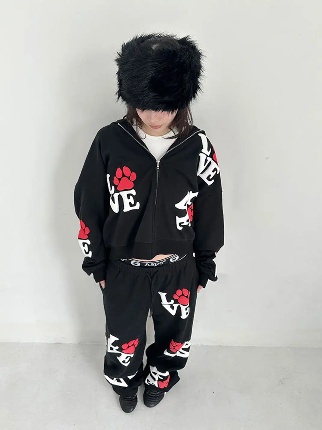 ArtByTastybabe | Love Print Sweatshirt Set
