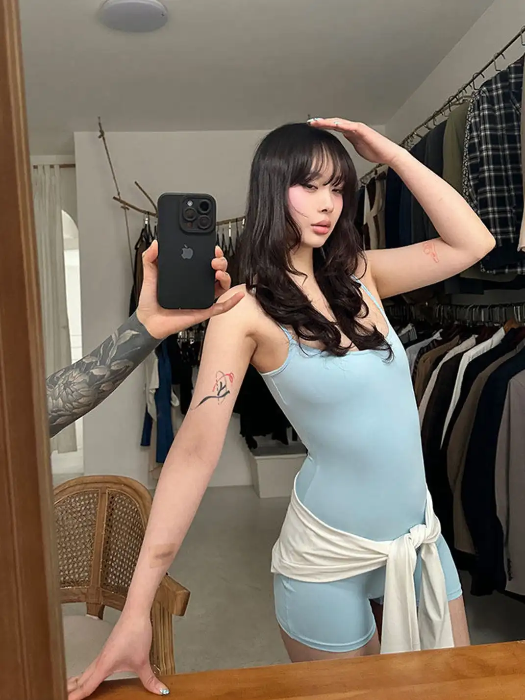ArtByTastybabe | Slim Fit Spaghetti Straps Romper/Long-sleeved Shrug