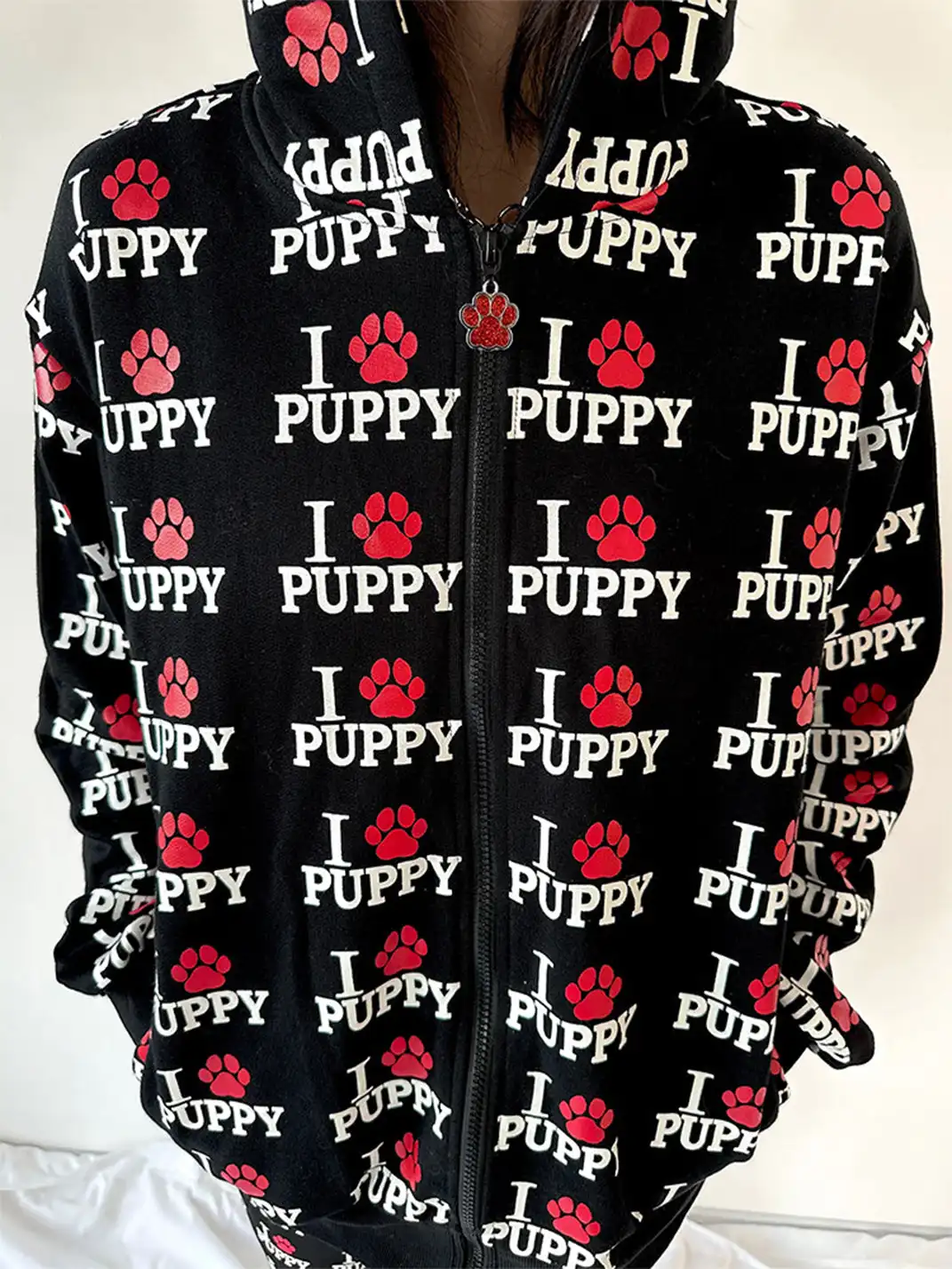 ArtByTastybabe | I Love Dog All Over Print Hoodie