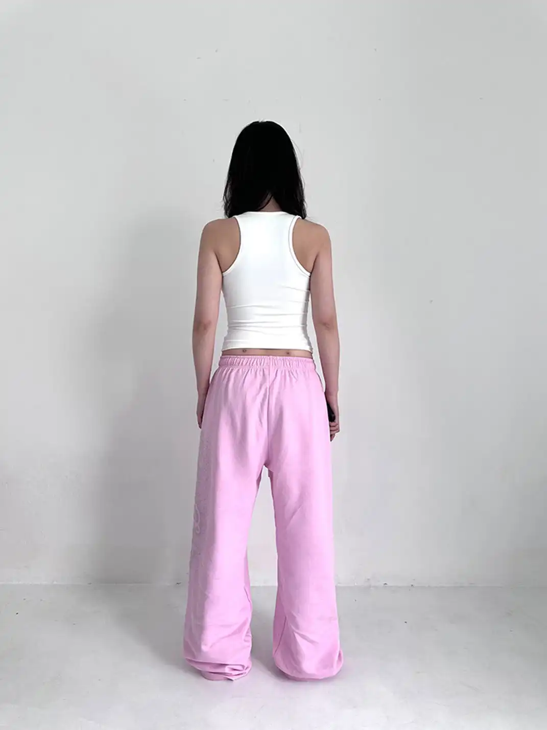 ArtByTastybabe | Rhinestone Straight-leg Sweatpants
