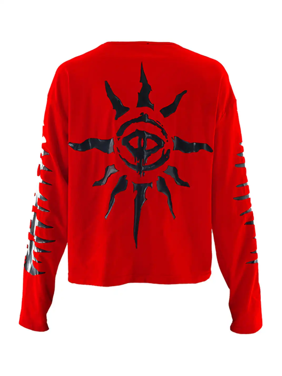 SEXXDEVIL | Eye of Cthulhu Print Studded Long Sleeve T-shirt