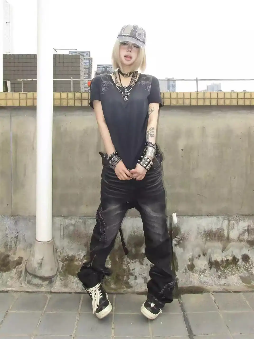 SEXXDEVIL | French Terry Straight Bootcut Jeans