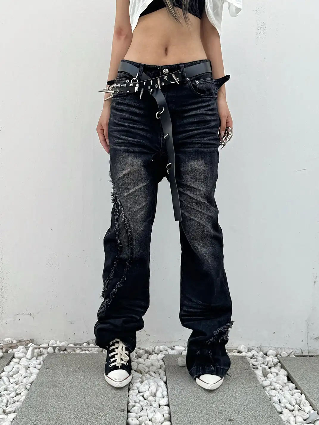 SEXXDEVIL | French Terry Straight Bootcut Jeans
