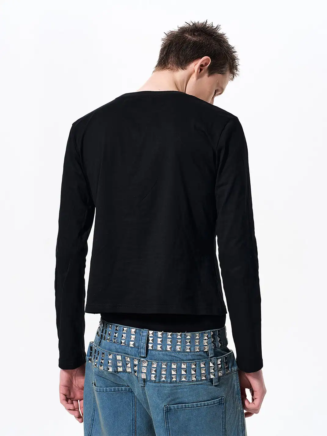 Fourth3ex | Studded Print Long Sleeve T-shirt
