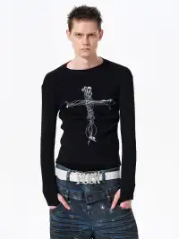 Fourth3ex | Headphone Cross Print Base Tee