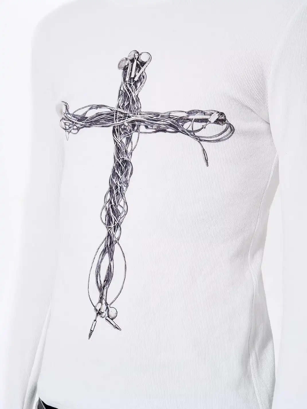 Fourth3ex | Headphone Cross Print Base Tee