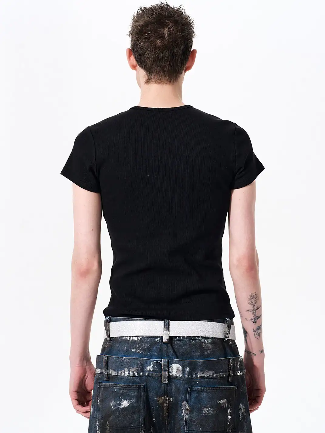 Fourth3ex | Headphone Cross Print Short Sleeve T-shirt