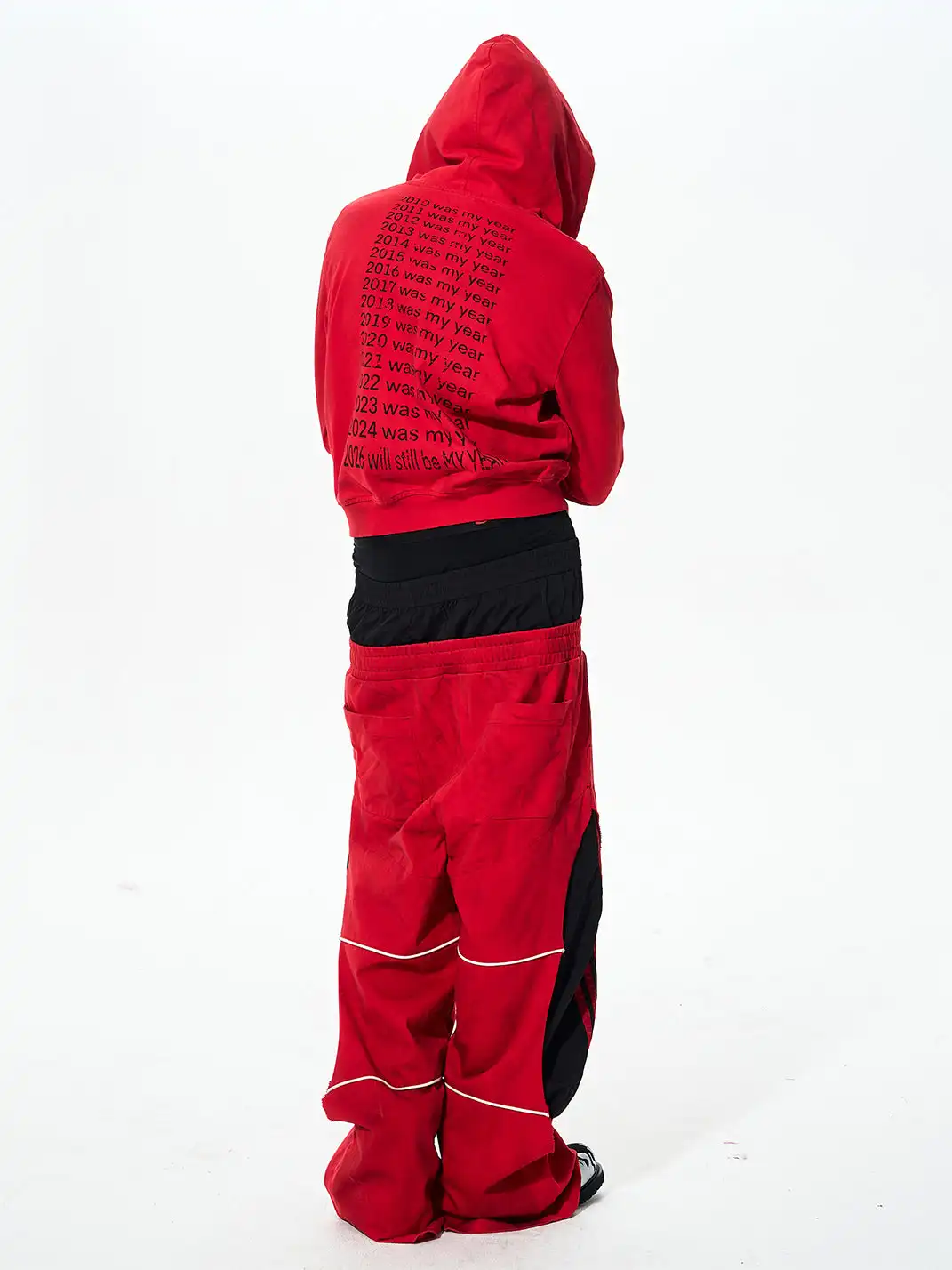 Fourth3ex | Slogan Red Hoodie
