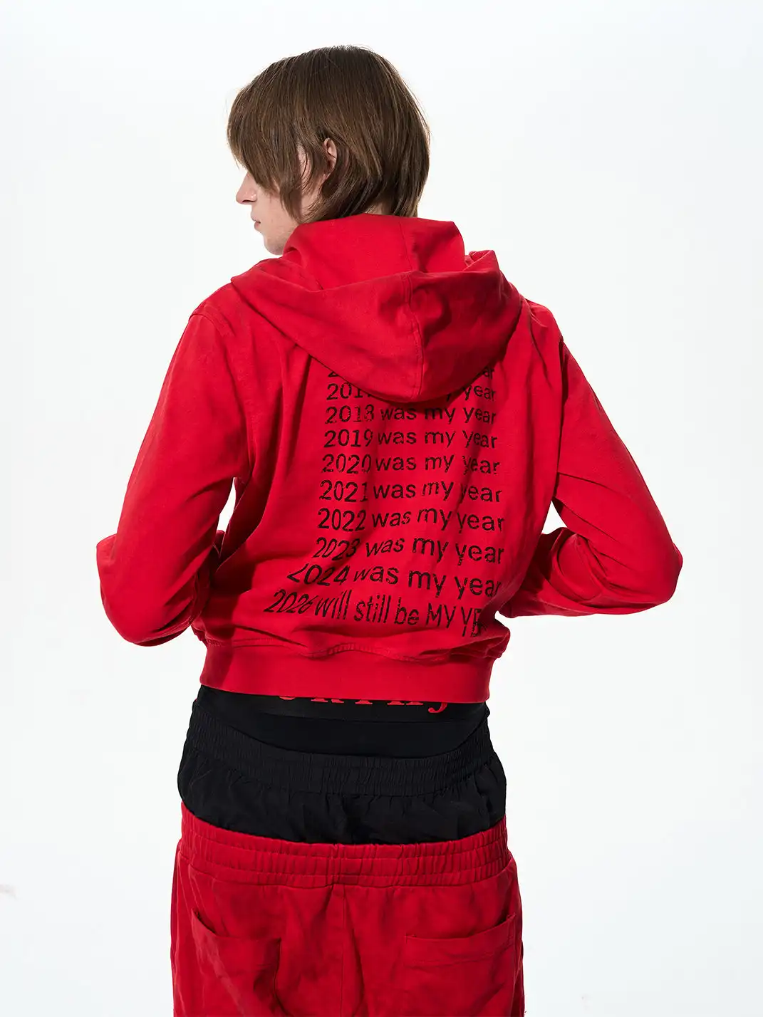Fourth3ex | Slogan Red Hoodie