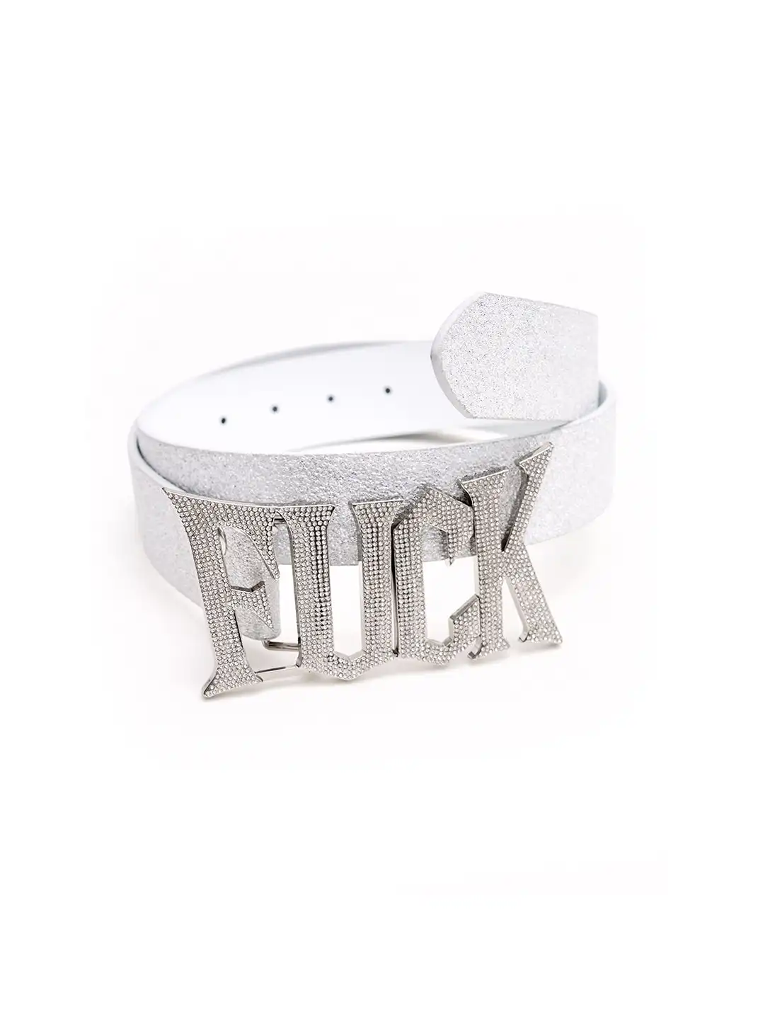 Fourth3ex | Full Rhinestone Genuine Leather Belt