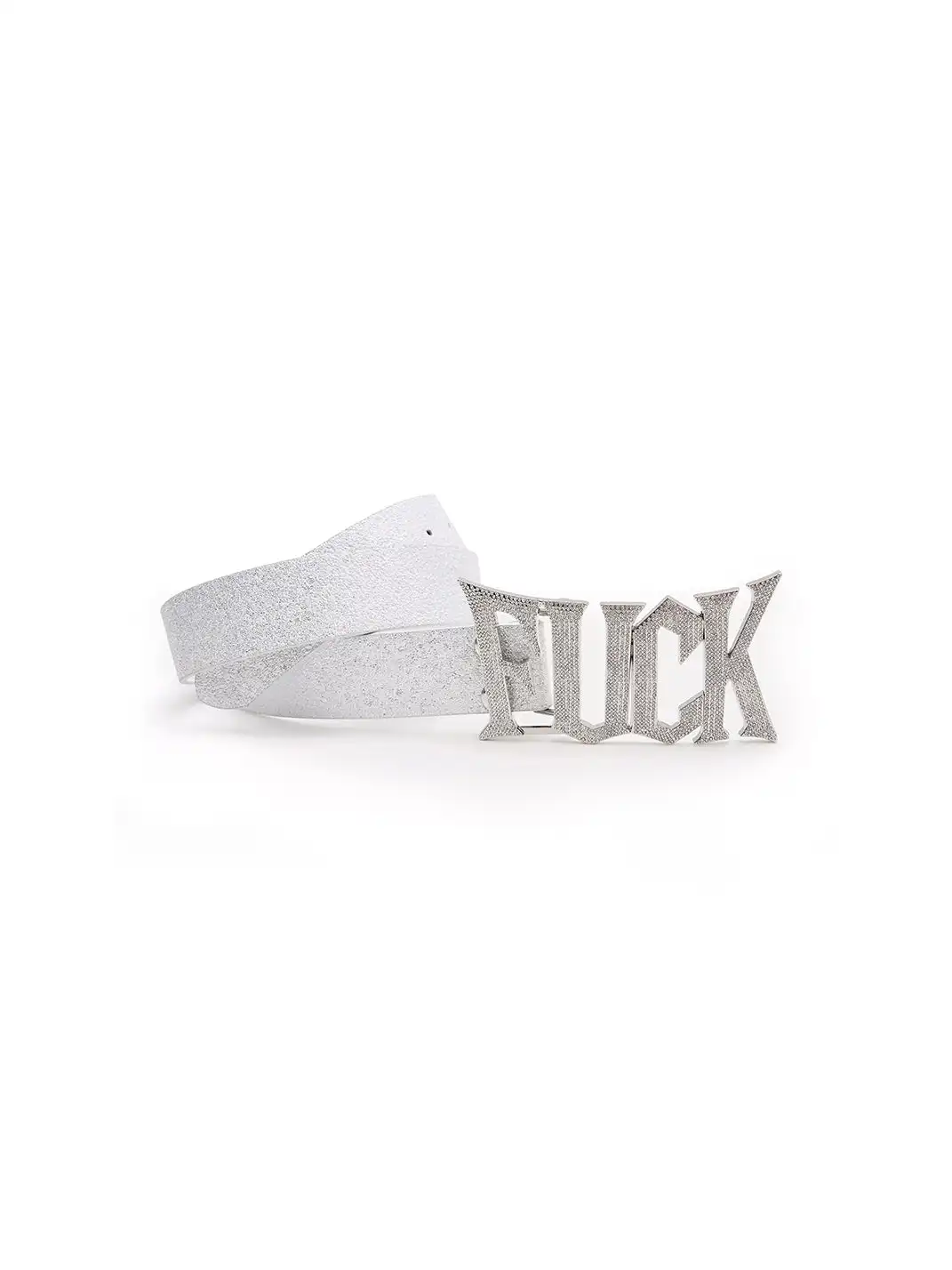 Fourth3ex | Full Rhinestone Genuine Leather Belt