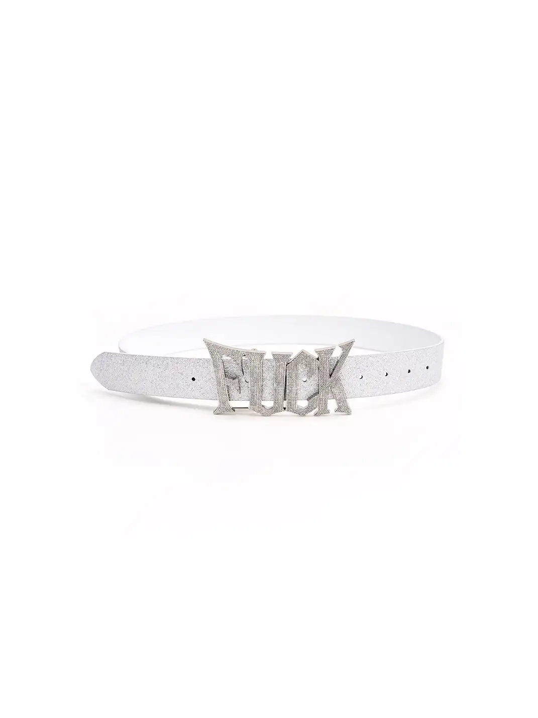 Fourth3ex | Full Rhinestone Genuine Leather Belt