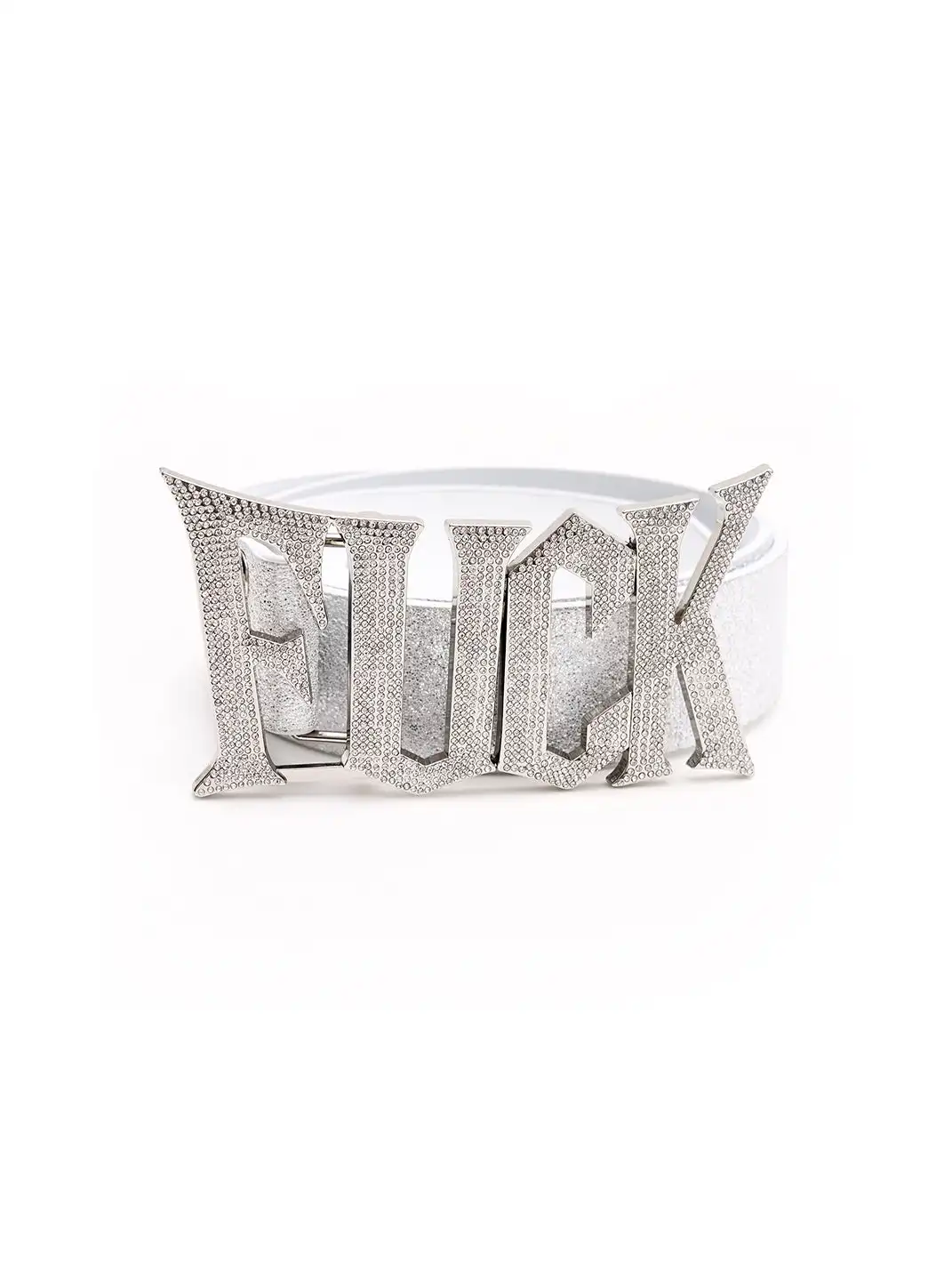 Fourth3ex | Full Rhinestone Genuine Leather Belt