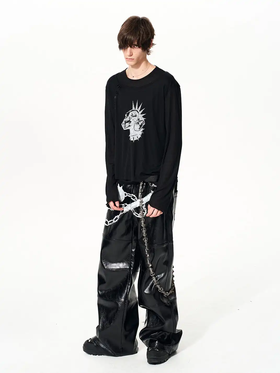 Fourth3ex | Heavy Electroplated Angel Pants Chain