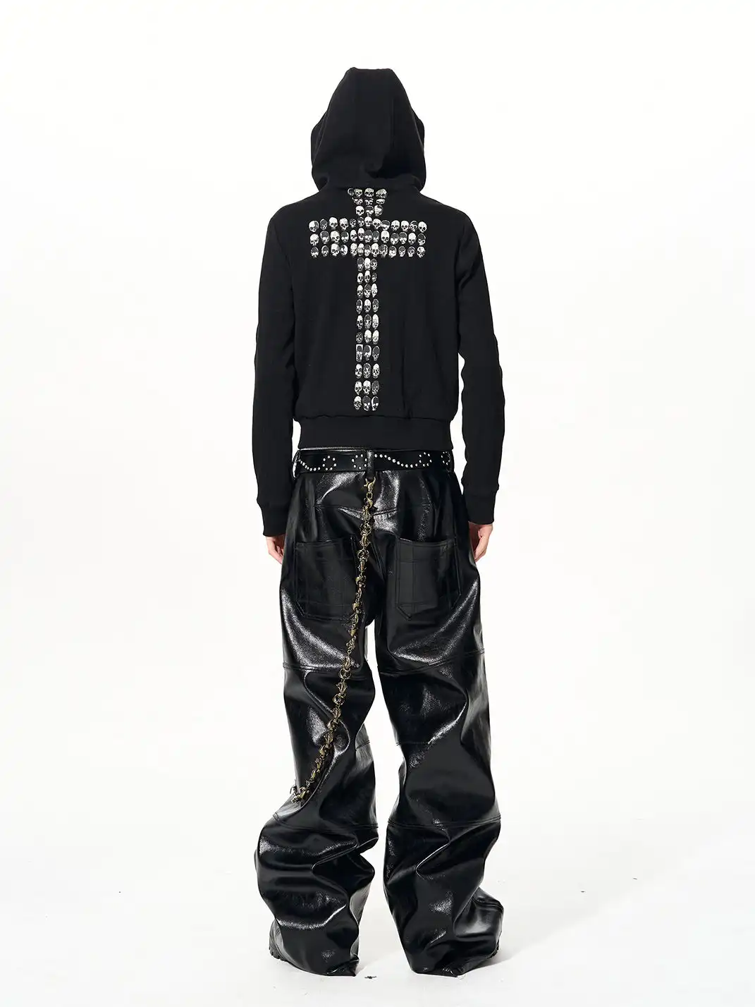 Fourth3ex | Skull & Cross Zip-Up Hoodie
