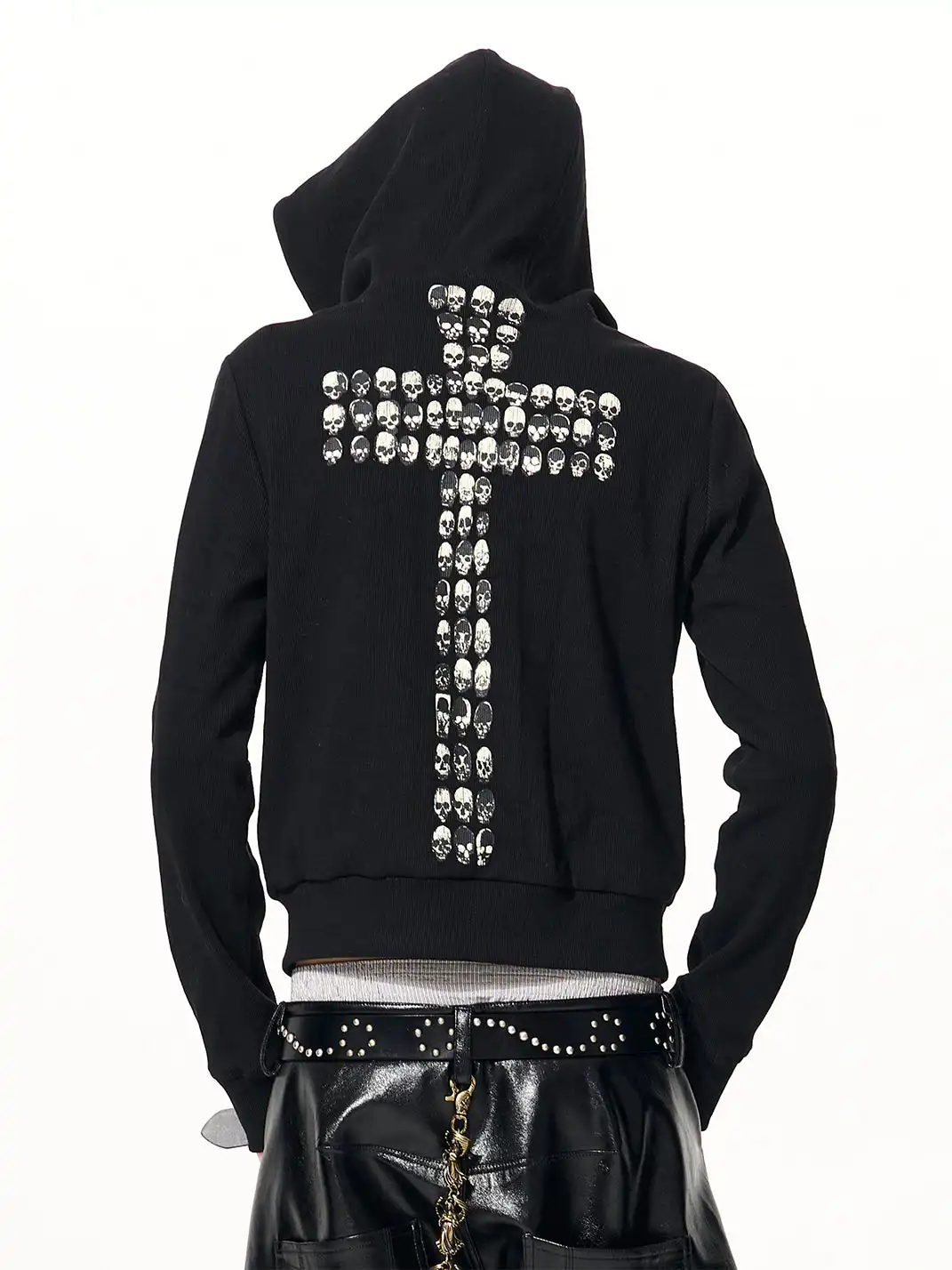 Fourth3ex | Skull & Cross Zip-Up Hoodie