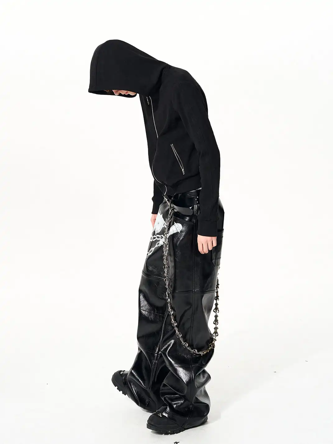 Fourth3ex | Skull & Cross Zip-Up Hoodie