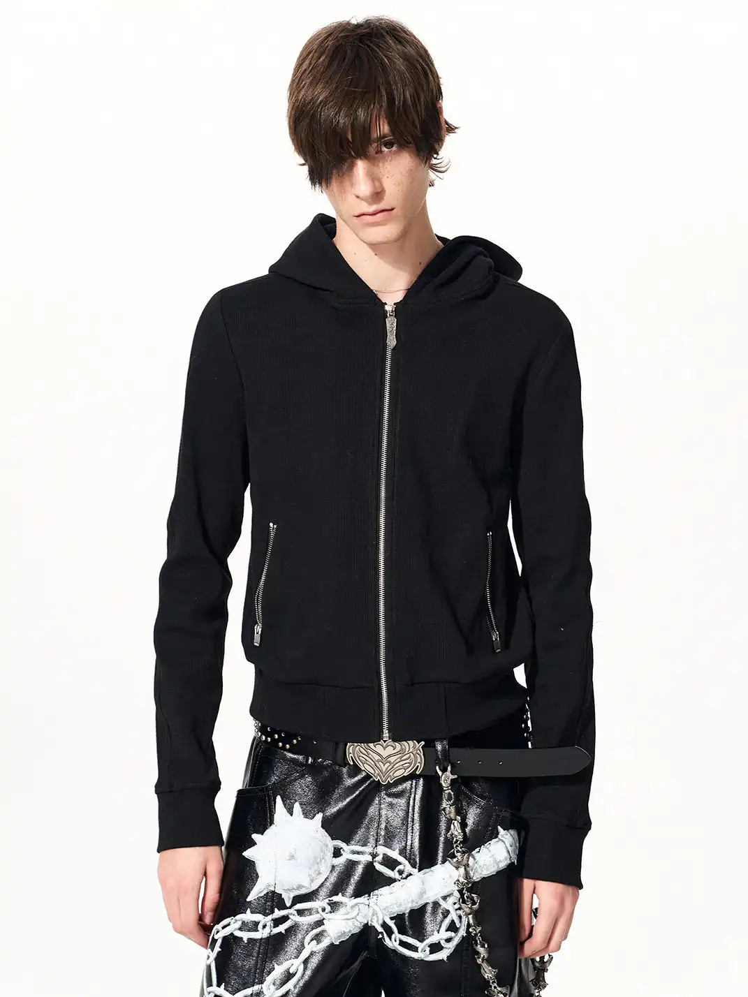 Fourth3ex | Skull & Cross Zip-Up Hoodie
