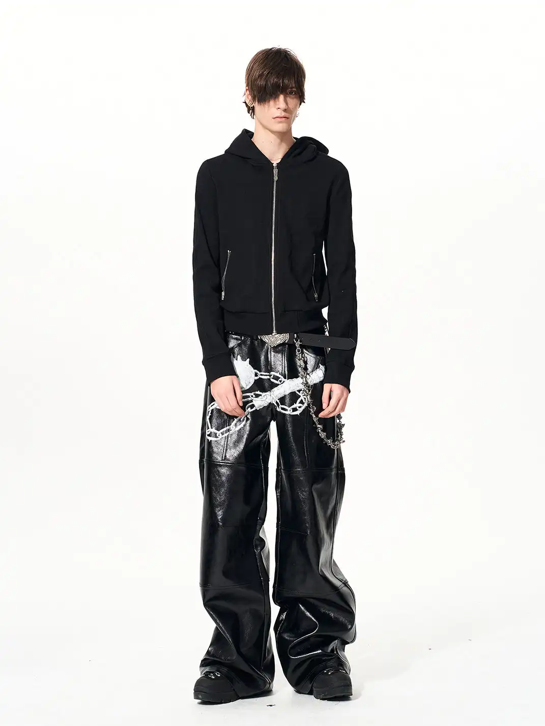 Fourth3ex | Skull & Cross Zip-Up Hoodie