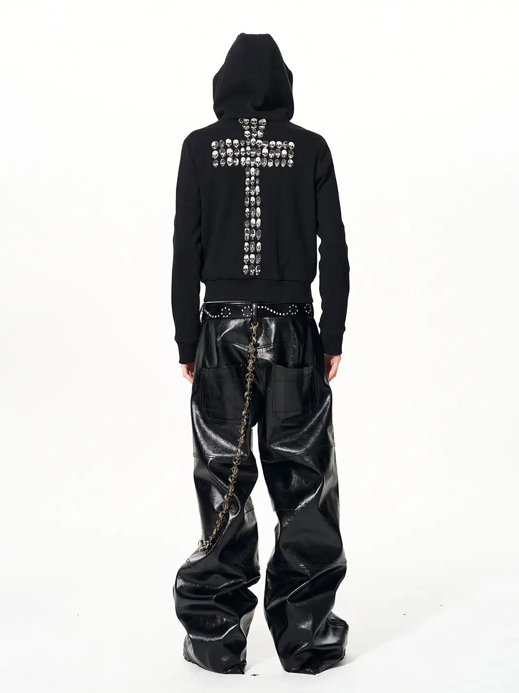 Fourth3ex | Skull & Cross Zip-Up Hoodie