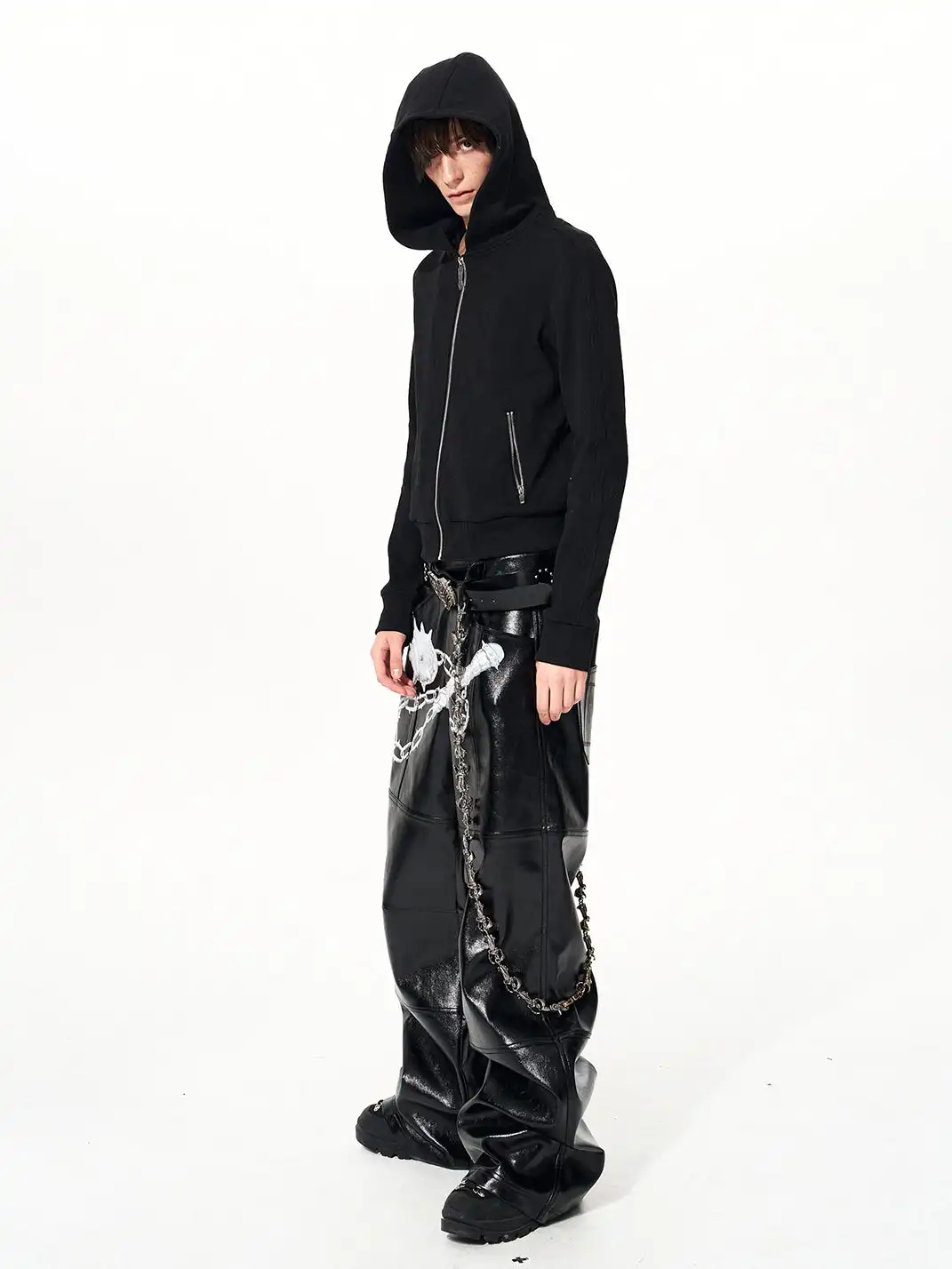 Fourth3ex | Skull & Cross Zip-Up Hoodie