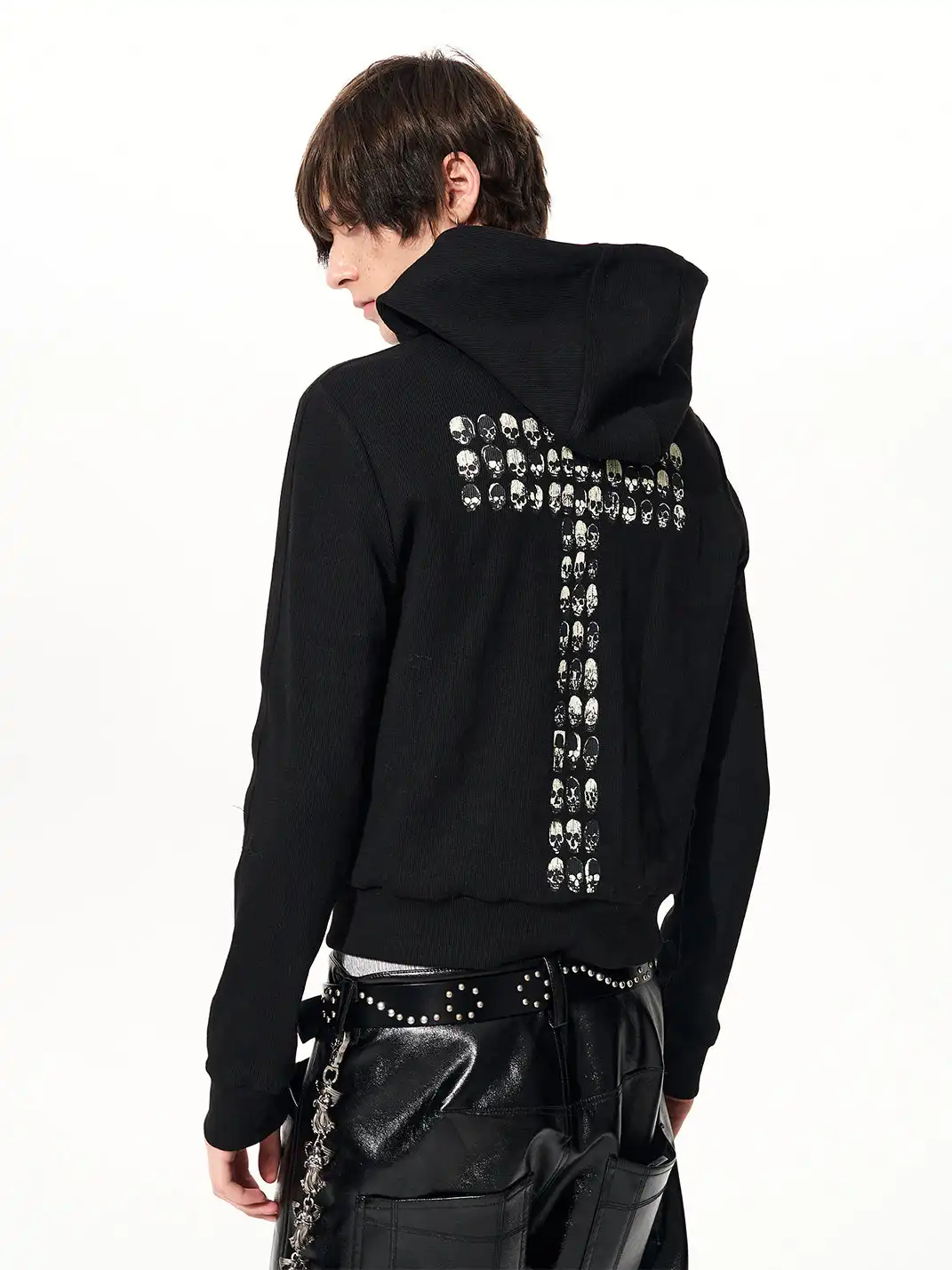 Fourth3ex | Skull & Cross Zip-Up Hoodie