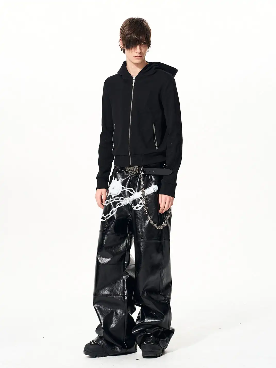 Fourth3ex | Skull & Cross Zip-Up Hoodie