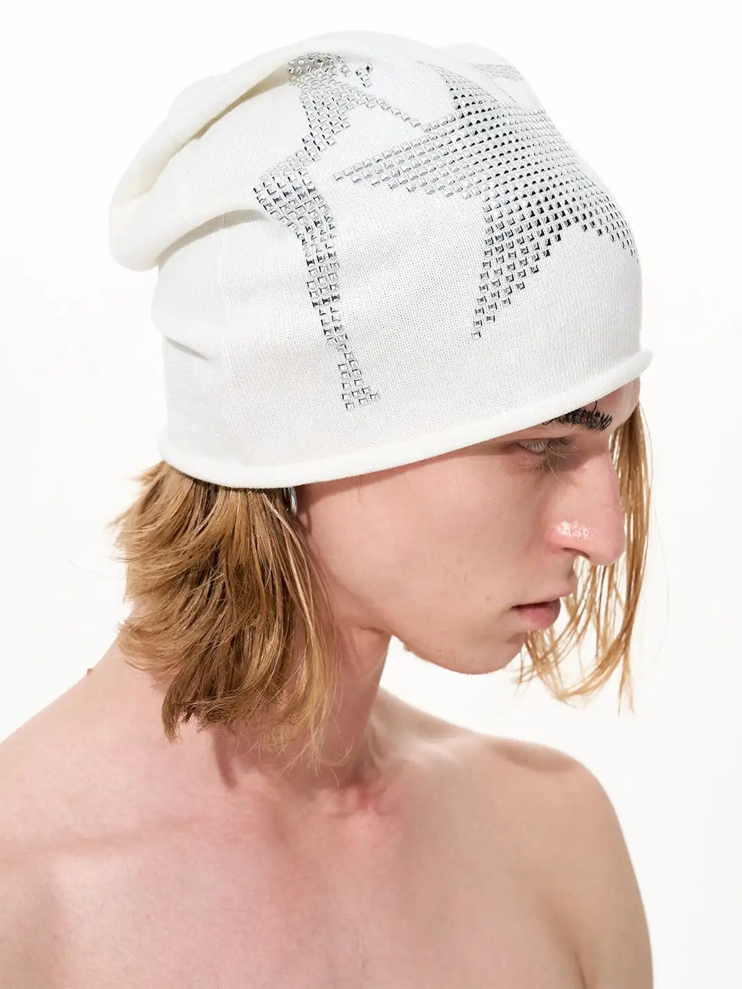 Fourth3ex | Studded Print Beanie