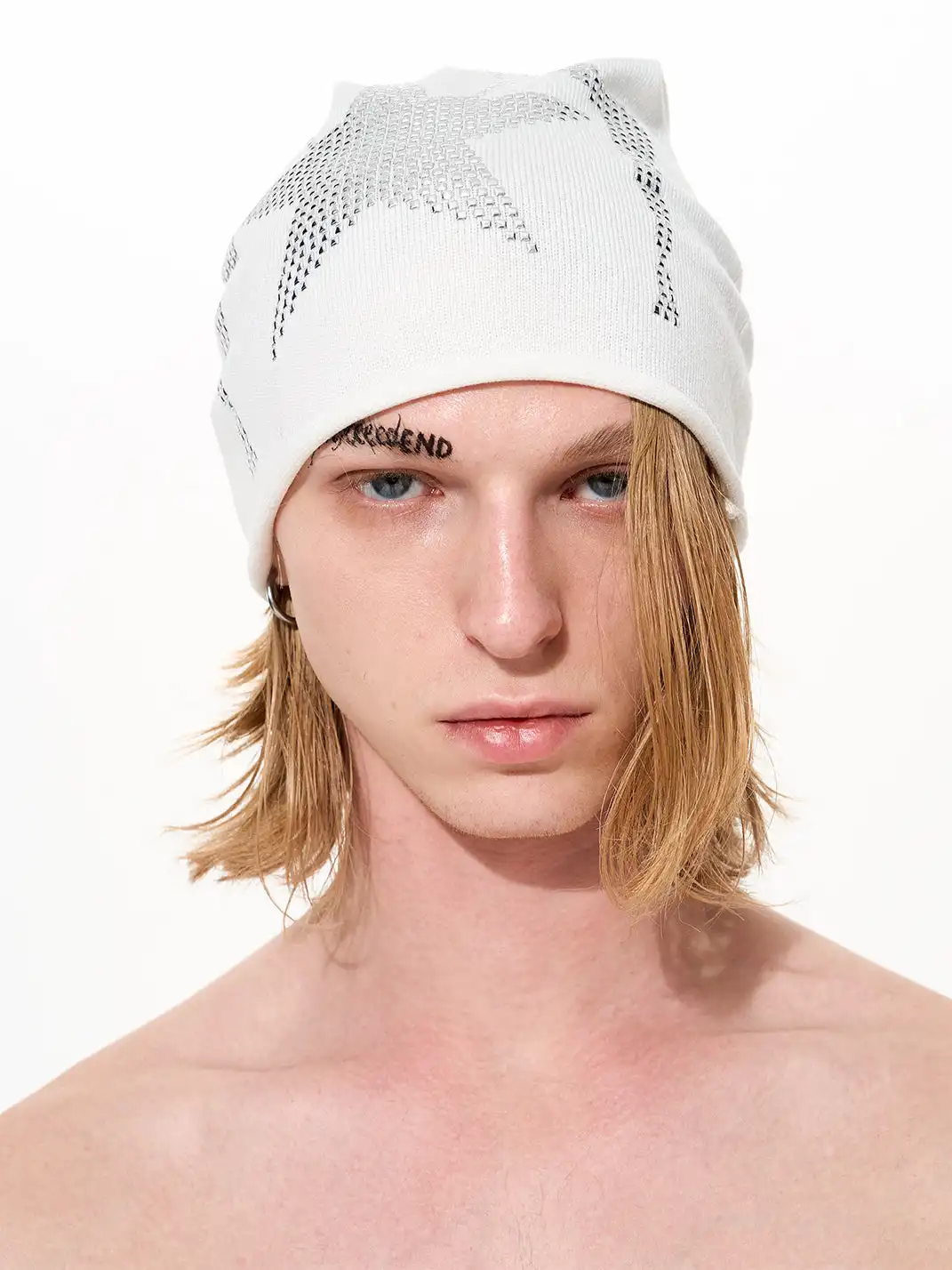 Fourth3ex | Studded Print Beanie