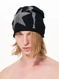 Fourth3ex | Studded Print Beanie