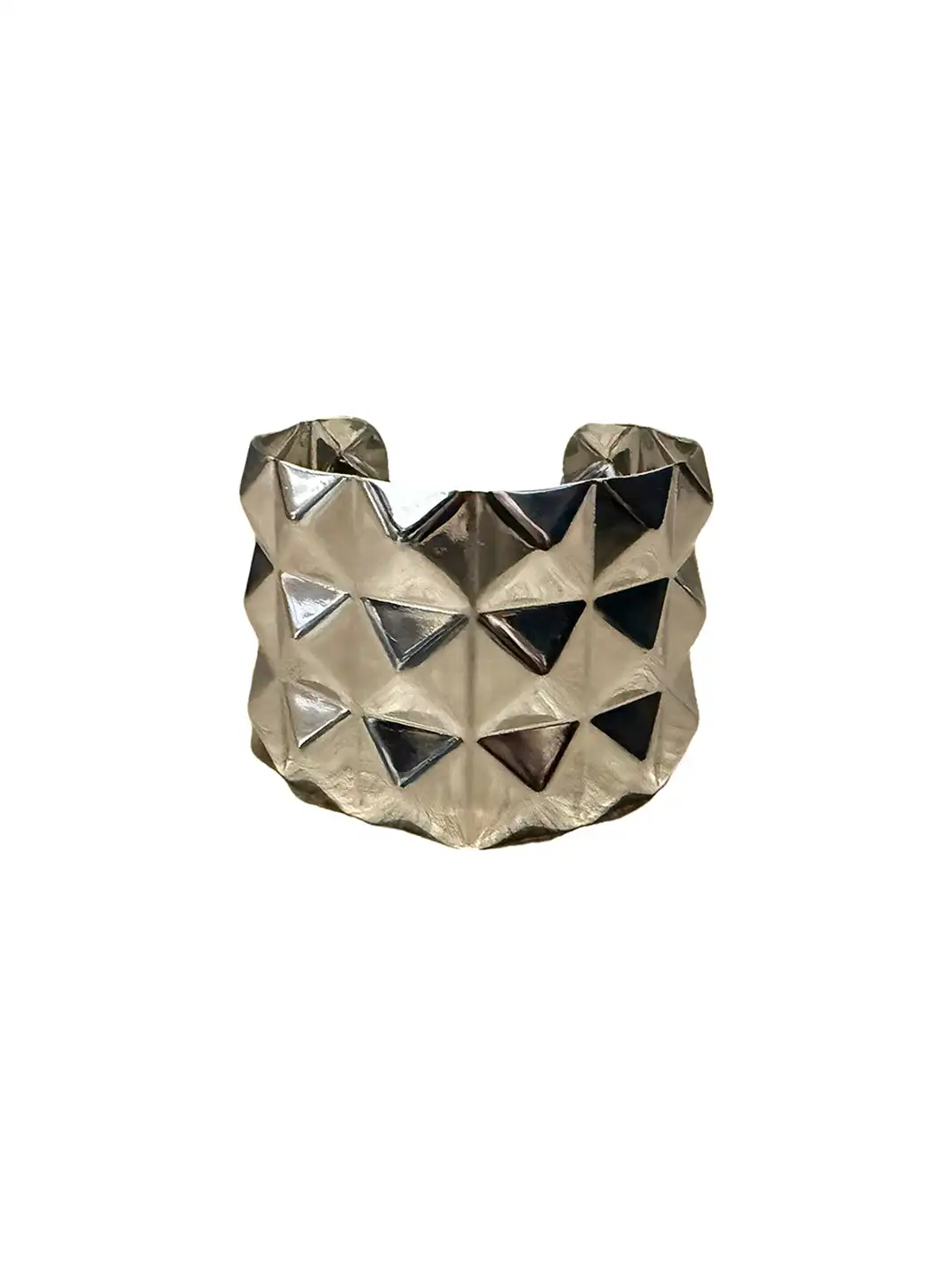 RED ICE | Multi-Faceted Pentagram Open Bracelet