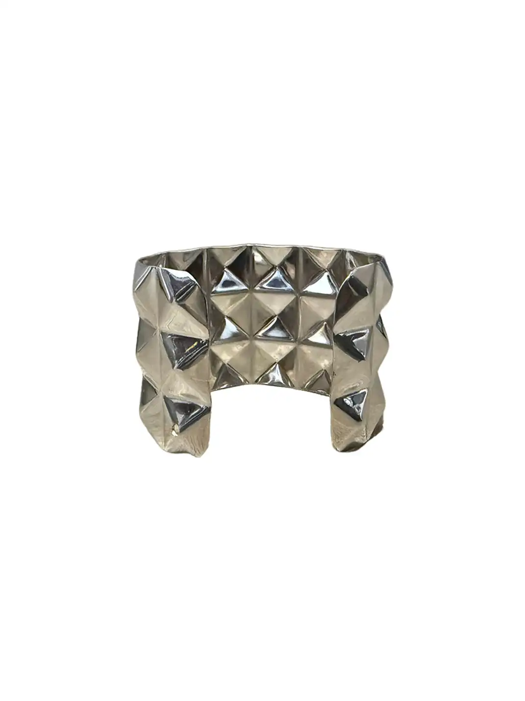 RED ICE | Multi-Faceted Pentagram Open Bracelet