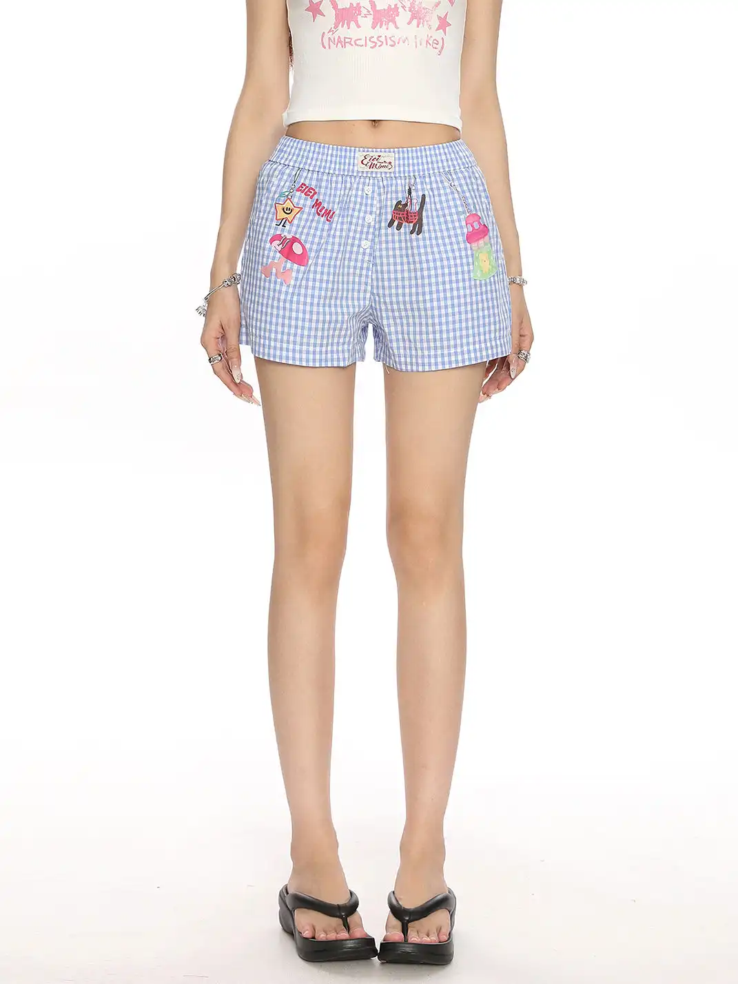 BIGGOLD | Dopamine Plaid Print Shorts