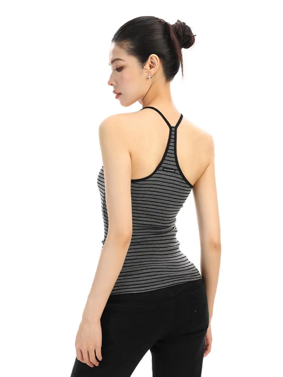BIGGOLD | Striped U-Neck Camisole Top